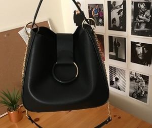 Zara black bucket bag